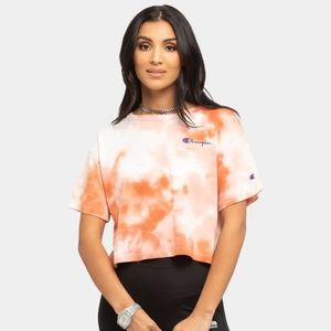 Champion Tie Dye Cropped Tee